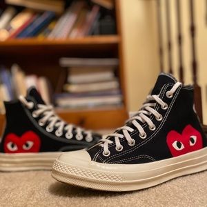 Converse Hi Comme Des Garsons PLAY Black